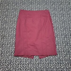 Express Women's 4 Maroon Fitted  Dressy Classy Chic Pencil Skirt